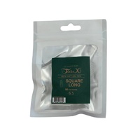 TiaraX - Gel X Soft Tips Nails Clear - Square Long - Refill Tip Bags Size #6.5 50pcs