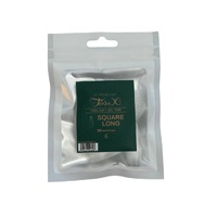 TiaraX - Gel X Soft Tips Nails Clear - Square Long - Refill Tip Bags Size #6 50pcs