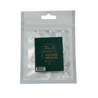 TiaraX - Gel X Soft Tips Nails Clear - Square Medium - Refill Tip Bags Size #8 50pcs
