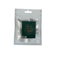 TiaraX - Gel X Soft Tips Nails Clear - Square Short - Refill Tip Bags Size #6.5 50pcs
