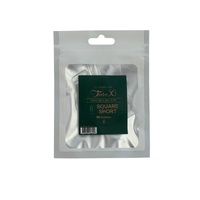 TiaraX - Gel X Soft Tips Nails Clear - Square Short - Refill Tip Bags Size #8 50pcs