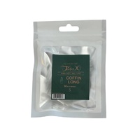 TiaraX - Gel X Soft Tips Nails Clear - Coffin Long - Refill Tip Bags Size #5 50pcs