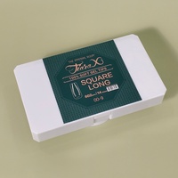 TiaraX - Gel X Soft Tips Nails Clear Box - Square Long 602pcs