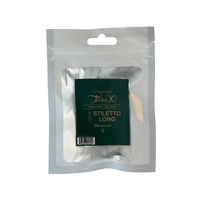 TiaraX - Gel X Soft Tips Nails Clear - Stiletto Long - Refill Tip Bags Size #6 50pcs