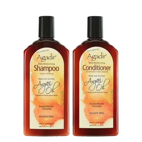 Agadir Argan Oil Daily Hair Moisturizing Shampoo & Conditioner 366ml Duo