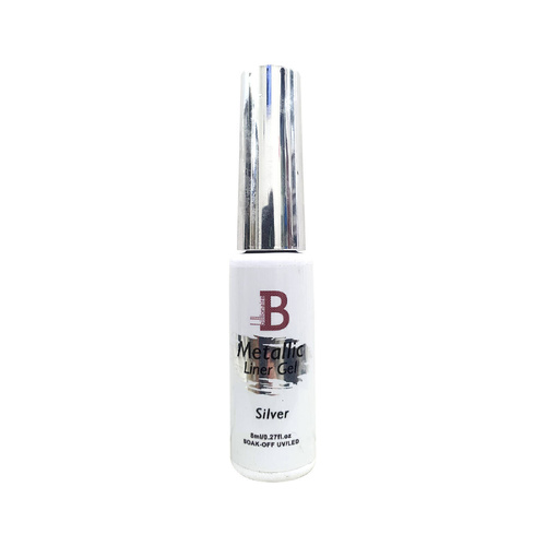 Billionaire - Liner Art UV LED Nail Gel Polish - Metallic Silver 8ml