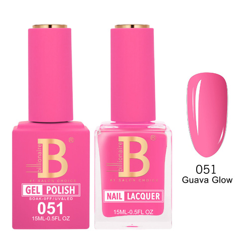Billionaire 051 Guava Glow  - Imperial Collection Gel & Lacquer Duo 15ml