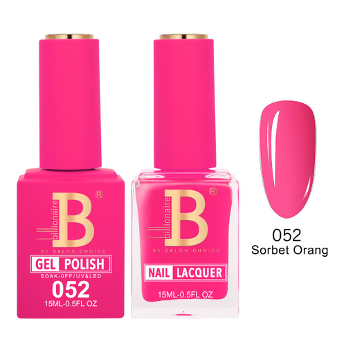 Billionaire 052 Sorbet Orang - Imperial Collection Gel & Lacquer Duo 15ml
