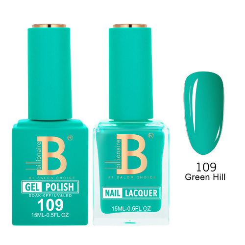 Billionaire 109 Green Hill - Imperial Collection Gel & Lacquer Duo 15ml