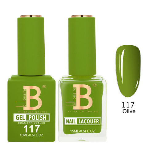 Billionaire 117 Olive - Imperial Collection Gel & Lacquer Duo 15ml