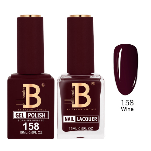 Billionaire 158  Wine - Imperial Collection Gel & Lacquer Duo 15ml