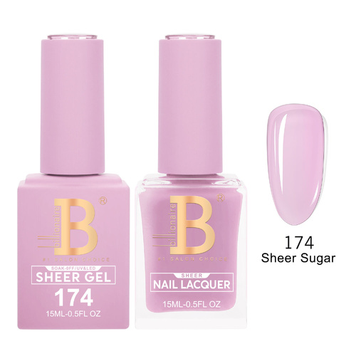 Billionaire 174 Sheer Sugar - Imperial Collection Gel & Lacquer Duo 15ml