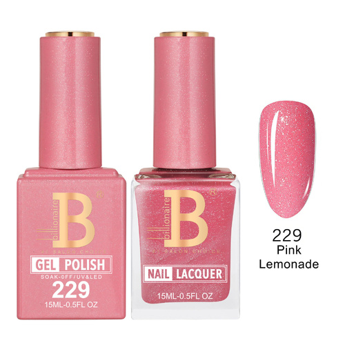 Billionaire 229 Pink Lemonade - Imperial Collection Gel & Lacquer Duo 15ml