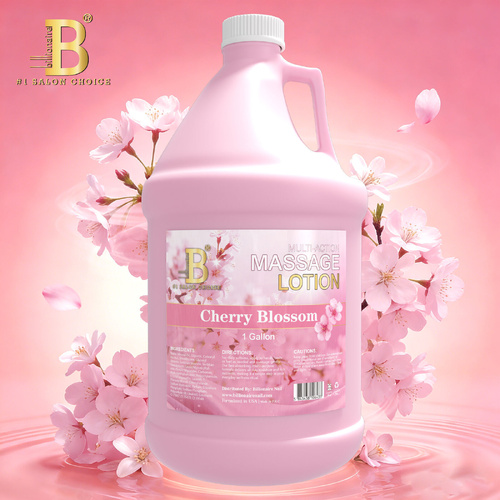 Billionaire - Hand Body Massage Lotion Manicure Pedicure Nails - Cherry Blossom (1 Gallon) - NEW