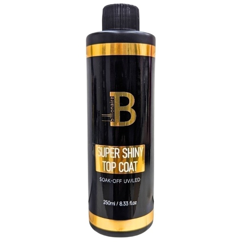 Billionaire - Super Shiny Glossy Non Cleanse Nail Gel Top Refill 8oz 240ml