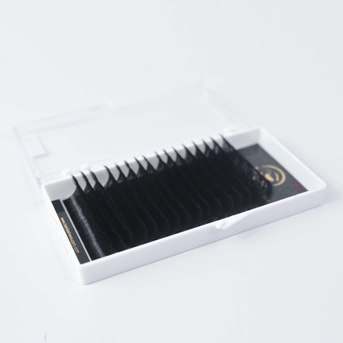 Black Volume Lash Single Length Tray 0.10 - CC Curl 16mm