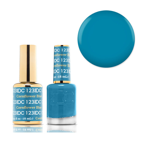 DND 123 Cornflower Blue - DC Collection Gel & Lacquer Duo 18ml