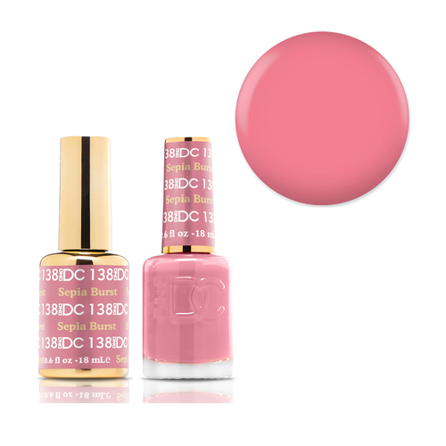 DND 138 Sepia Burst - DC Collection Gel & Lacquer Duo 18ml