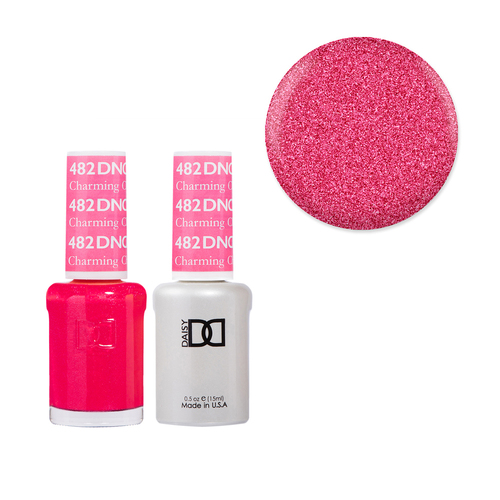 DND 482 Charming Cherry - Daisy Collection Gel & Lacquer Duo 15ml