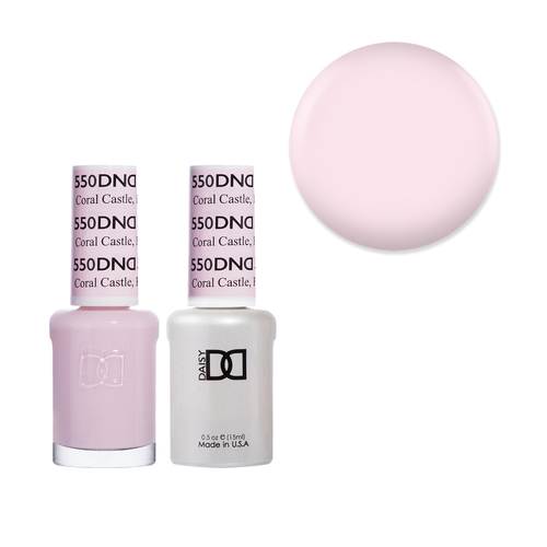 DND 550 Coral Castle - Daisy Collection Gel & Lacquer Duo 15ml