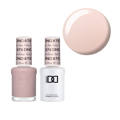 DND 870 Tea-Time - DND Collection Nail Gel & Lacquer Polish Duo 15ml