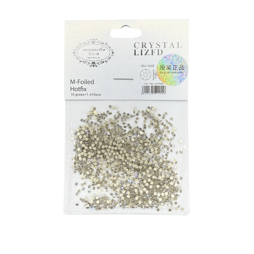 Nail Art Rhinestone Diamond Crystal AB Gold Non Hotfix SS6 2.0mm 1440pcs