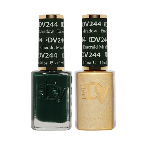 DND DIVA - #244 Emerald Meadow - Gel & Lacquer Duo 15ml