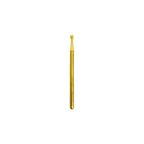 Nail Drill Bit 3/32" Ball Diamond Cuticle Clean Gold