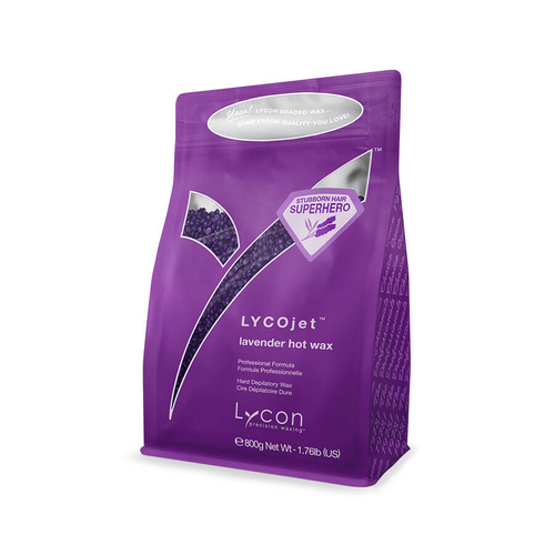 Lycon Lycojet Lavender Hard Hot Wax Beads - 800g