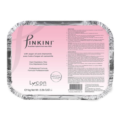 Lycon Pinkini Brazilian Hard Hot Wax Waxing Hair Removal 1kg