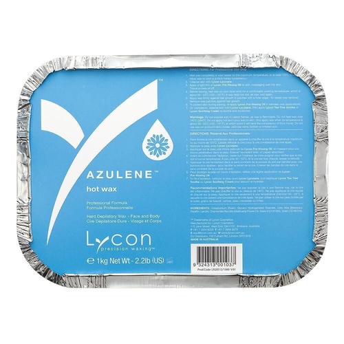 Lycon Azulene Hard Hot Wax Waxing Hair Removal 1kg