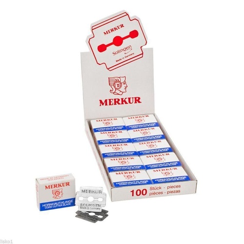 Merkur - Extra Sharp Razor Blades Hard Skin Callus Remover Corn Pedicure 100pcs