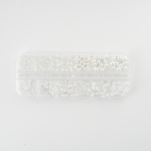 Nail art decoration - Pearl White color set