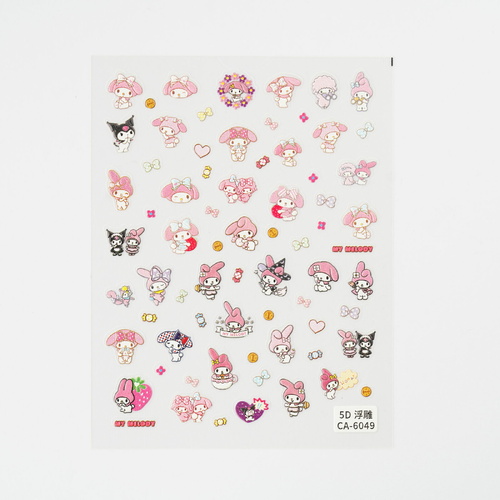 Nail art Stickers Sanrio Melody mixed
