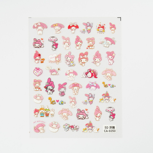 Nail art Stickers Sanrio Melody 2 mixed