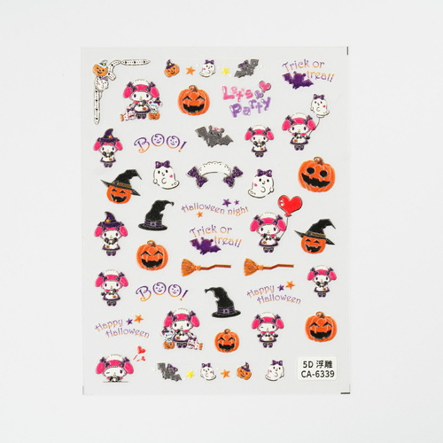 Nail art Stickers Sanrio Melody Halloween Theme mixed