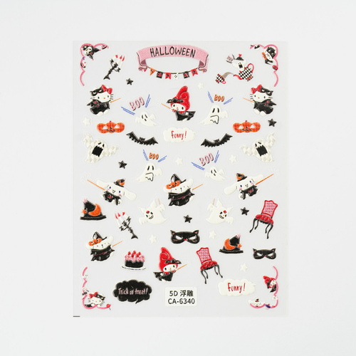Nail art Stickers Sanrio Melody Halloween Theme 2 mixed