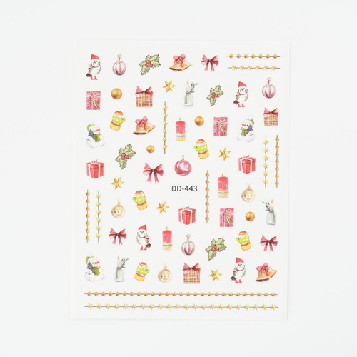Nail art Stickers Christmas Theme mixed