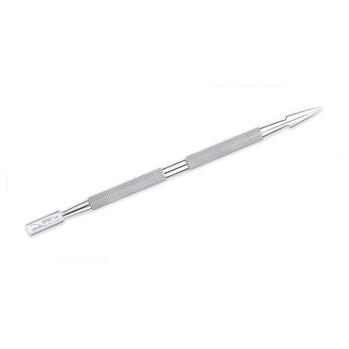 NGHIA - P.01 Stainless Steel Nail Cuticle Pusher Double Ended Spoon & Pointed