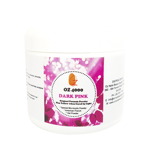 OZ 4000 Special Mix Acrylic Powder - Dark Pink 3oz (85g)