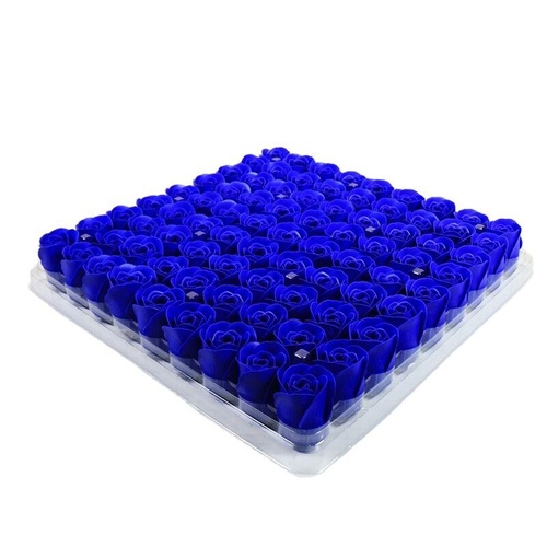 Manicure Pedicure Bath Soap Rose Flower Nail Hand & Feet - Blue - 81pcs