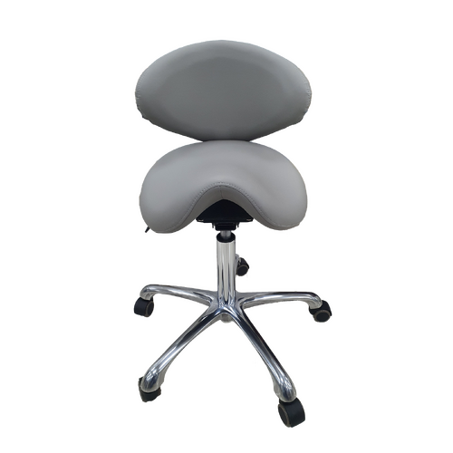 Eyelash Lash Salon Chair Saddle Hydraulic Leather PU 1026 Grey
