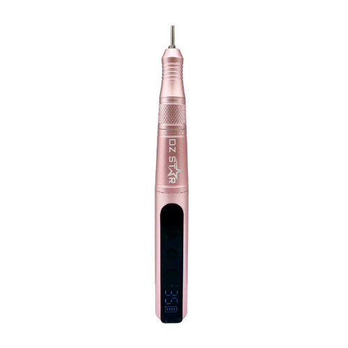 Portable Electric Nail Art Pen Drill Rose Gold + File Tool Set