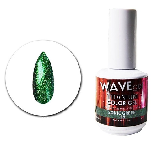 WAVE Gel Titanium 15 Sonic Green 15ml