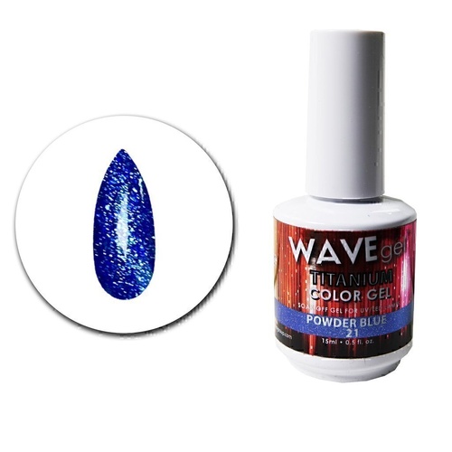 WAVE Gel Titanium 21 Powder Blue 15ml