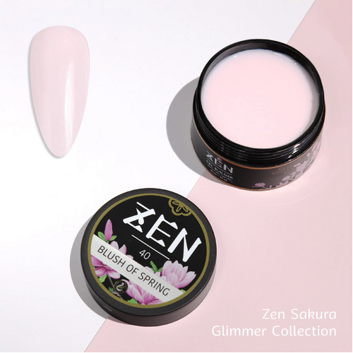 ZEN Builder Hard Gel Nail - #40 Blush of Spring - Sakura Glimmer Collection - 50ml